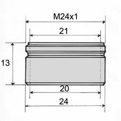 PEPTE 24mm Tap Aerator Kitchen Bathroom Faucet M24mm Water Saving - 3