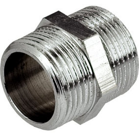 PEPTE 3/8 Inch Male Thread Pipe Nipple Connection Fittings Connector