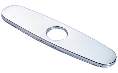 PEPTE Chromed Long Ellipse Deck Hole Cover Plate Bathroom Kitchen Sink Faucet