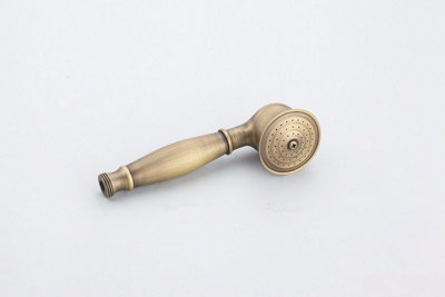 PEPTE Retro Brushed Bathroom Bath Filler Mixer Tap Wall Mounted Antique Brass