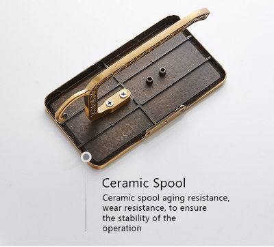 PEPTE Toilet Roll Holder with Phone Shelf Wall Mounted High Quality Antique Brass - 8