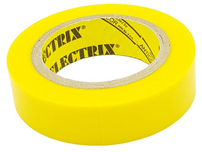 PEPTE Yellow Electrical Waterproof Insulation Insulating Tape 15mm x 10m