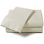 Percale Ivory Pack of Two Envelope End 180 Thread Count Pillowcases
