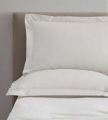 Percale White Oxford Pair of Pillowcases DIY at B&Q