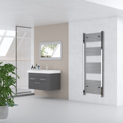 Perfect Sanitary Bathroom 1800x500mm Chrome Straight Radiator Tall ...