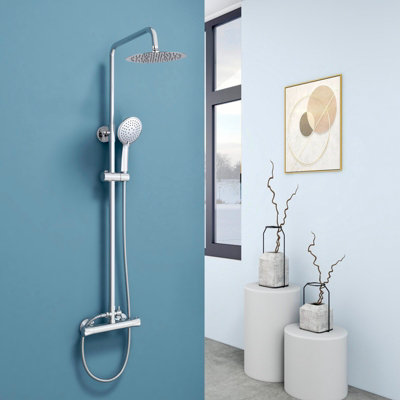 Perfect Sanitary Modern Bathroom Thermostatic Mixer Shower Set 20cm ...