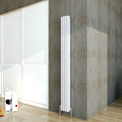 Perfect Sanitary Rads 1800x200mm White Triple Cast Iron Tall Heating UK ...