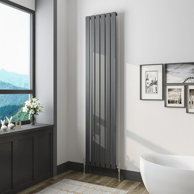 Perfect Sanitary Rads 1800x408mm Single Anthracite Flat Panel Tall ...