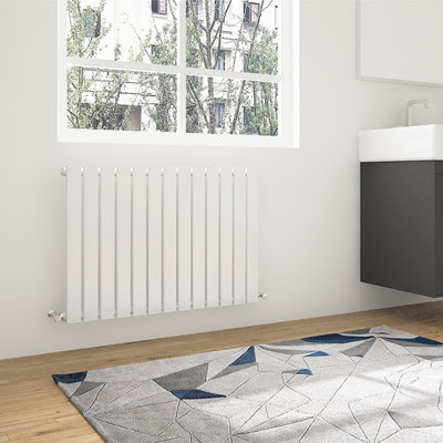 Perfect Sanitary Rads 600x884mm Single White Flat Panel Tall Heating UK ...