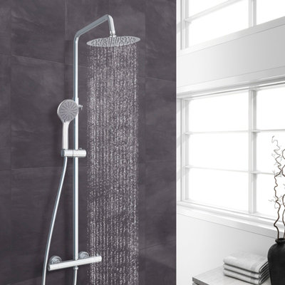 Perfect Sanitary Round Exposed Thermostatic Mixer Shower Set With ...