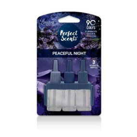 Perfect Scents 3 Scents Air Freshener Refill, Peaceful Night 20ml