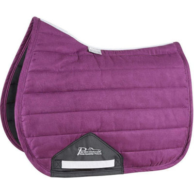 Performance Comfort Suede Horse Saddlepad Plum (15in - 16.5in) Price Comparisons | Compare The Build