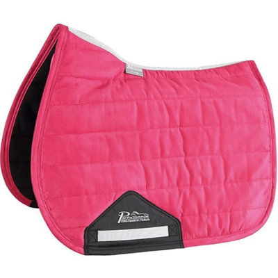 Performance Comfort Suede Horse Saddlepad Raspberry (15in - 16.5in) Price Comparisons | Compare The Build