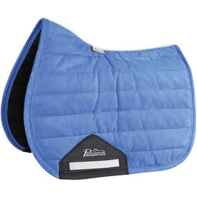 Performance Comfort Suede Horse Saddlepad Royal Blue (15in - 16.5in)