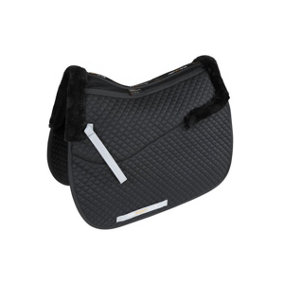 Performance Half Lined Horse Saddlecloth Black (15in - 16.5in)