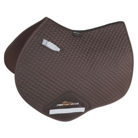 Performance Jump Horse Saddlecloth Brown (17in - 18in)