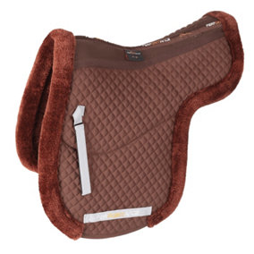 Performance Lined Horse Numnah Brown (17in - 18in)