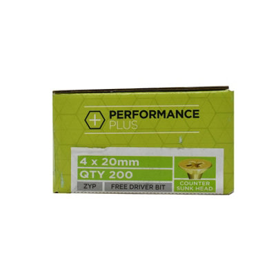 Performance Plus Multi-Purpose Wood Screw 4.0 x 20mm Box of 200