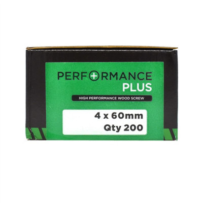 Performance Plus Multi-Purpose Wood Screw 4.0 x 60mm Box of 200