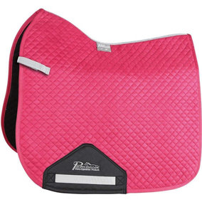 Performance Suede Dressage Horse Saddlecloth Raspberry (17in - 18in)