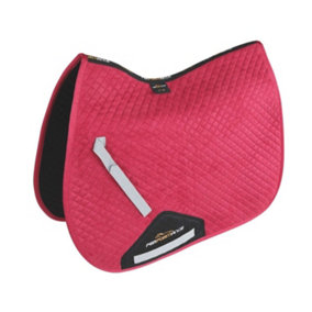 Performance Suede Horse Saddlecloth Raspberry (15in - 16.5in)