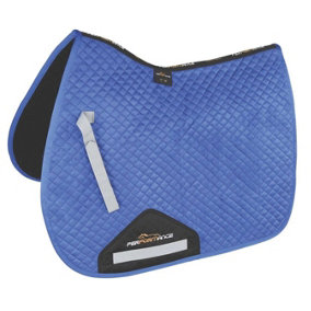 Performance Suede Horse Saddlecloth Royal Blue (15in - 16.5in)