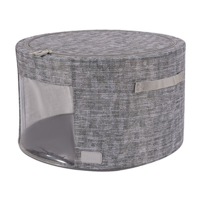 Periea 'Abby' Round Home Storage Boxes with Zip Lids, Front Window ...