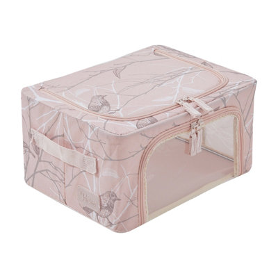 Periea Beau Folding Collapsible Stackable Fabric Home Storage Boxes ...