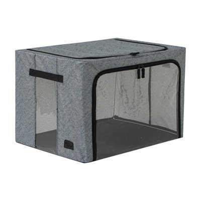 Periea Beau Folding Collapsible Stackable Fabric Home Storage Boxes ...