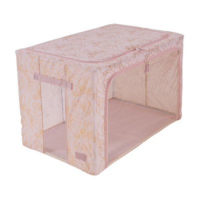 Periea Beau Folding Collapsible Stackable Fabric Home Storage Boxes ...