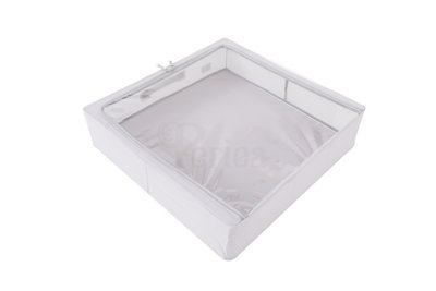 Periea Casey Underbed Storage Boxes with Lids - Foldable, Stackable, and Space-Saving Organiser - Grey - Large