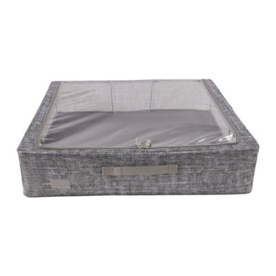 PERIEA 'CASEY' UNDERBED STORAGE BOXES WITH LIDS - FOLDABLE, STACKABLE ...