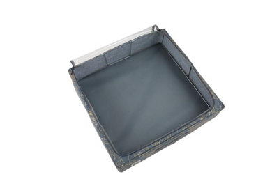 Periea Casey Underbed Storage Boxes with Lids - Foldable, Stackable, and Space-Saving Organiser - Metallic Floral - Large