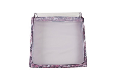 Periea Casey Underbed Storage Boxes with Lids - Foldable, Stackable, and Space-Saving Organiser - Pink Floral - Large
