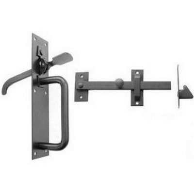 Perry 20/2S Light Suffolk Latches Black Pre-Pack