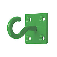 Perry Equestrian Chain Hook on Plate (Pack Of 2) Green (One Size)