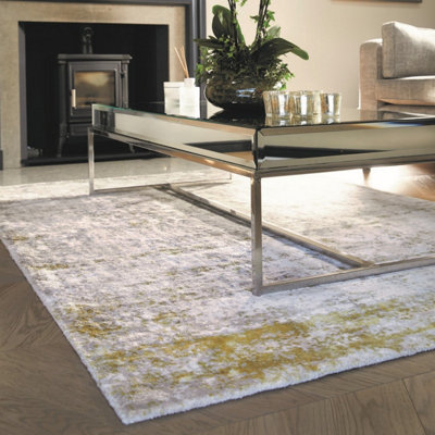 Persia Gold/Cloud Rug by Rug Guru-80cm X 150cm