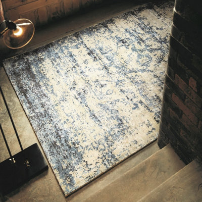 Persia Midnight/Oyster Rug by Rug Guru-120cm X 170cm