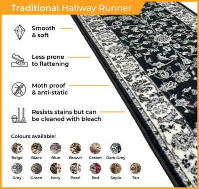 Persian Blue Hall Runner Carpet Runner Rug