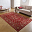 Persian Easy to Clean Graphics Red Traditional Rug for Dining Room-120cm X 170cm