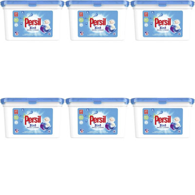 Persil 3 in 1 Non Bio Capsules, 15 Washes (Pack of 6)