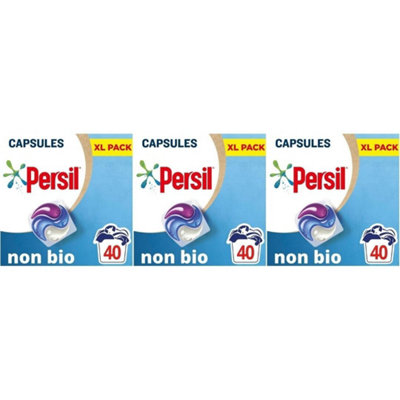 Persil 3 In 1 Non Bio Washing Laundry Capsules 40 Washes Pack of 6