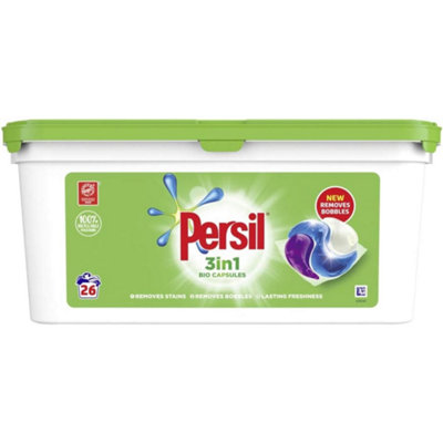 Persil Bio 3 in 1 Laundry Washing Capsules 26 Washes 840gm Pack of 6