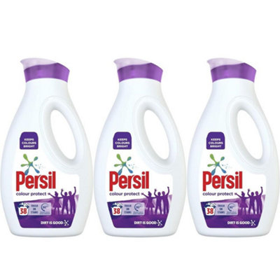 Persil Colour Laundry Washing Liquid Detergent 38 W 1.026L x 3