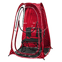 Personal Pop-up Weather Shelter Pod / Spectator Tent / Fishing Shelter - Red XL