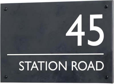 Personalised Engraved Slate House Sign 30cm x 20cm