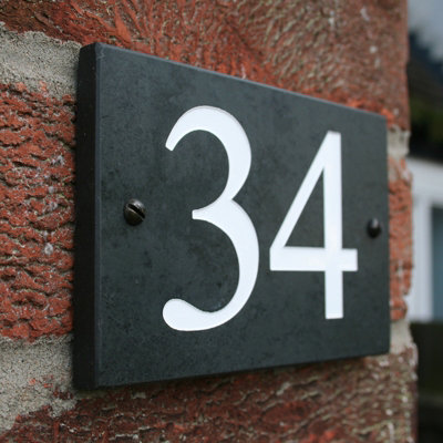 Personalised Engraved Slate House Sign 30cm x 20cm