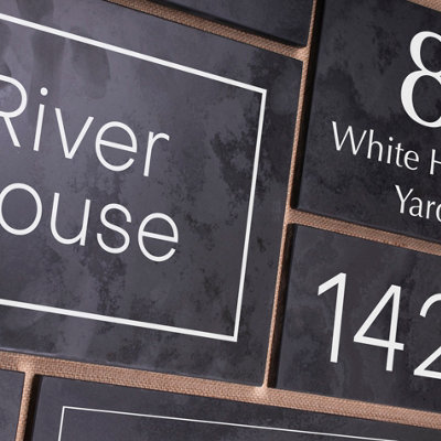 Personalised Engraved Slate House Sign 30cm x 20cm