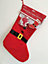 Personalised Xmas Santa Stocking with Self Adhesive Letters
