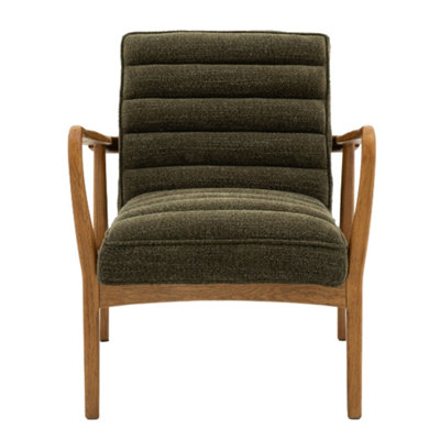 Perth Armchair Upholstered In A Plush Green